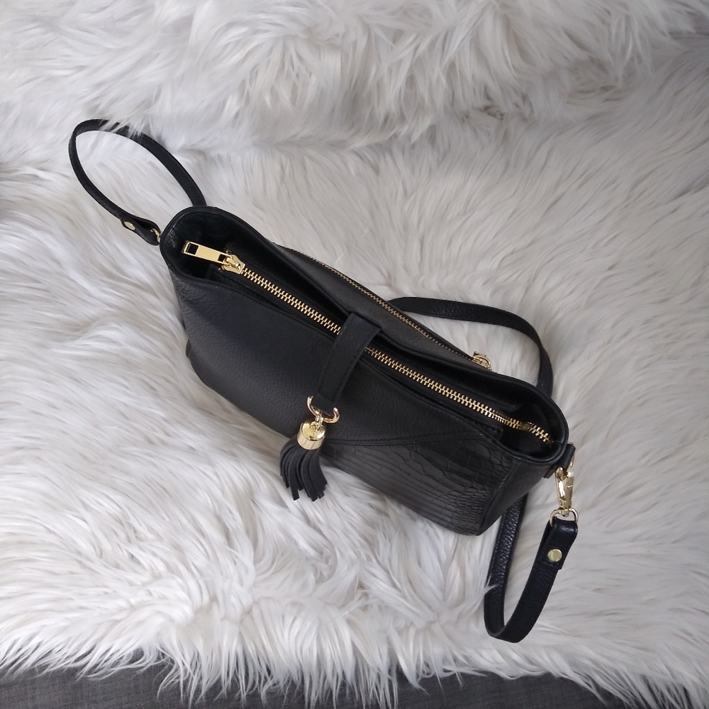 NWT VERA PELLE ITALIAN LEATHER CROSSBODY SHOULDER BAG - Picture 5 of 7